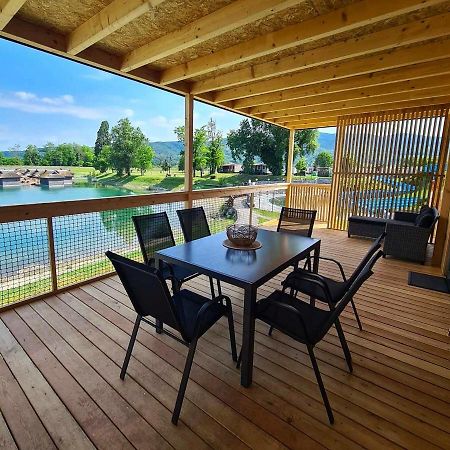 Deluxe Lake View Mobile Homes With Thermal Riviera Tickets Brežice Eksteriør bilde